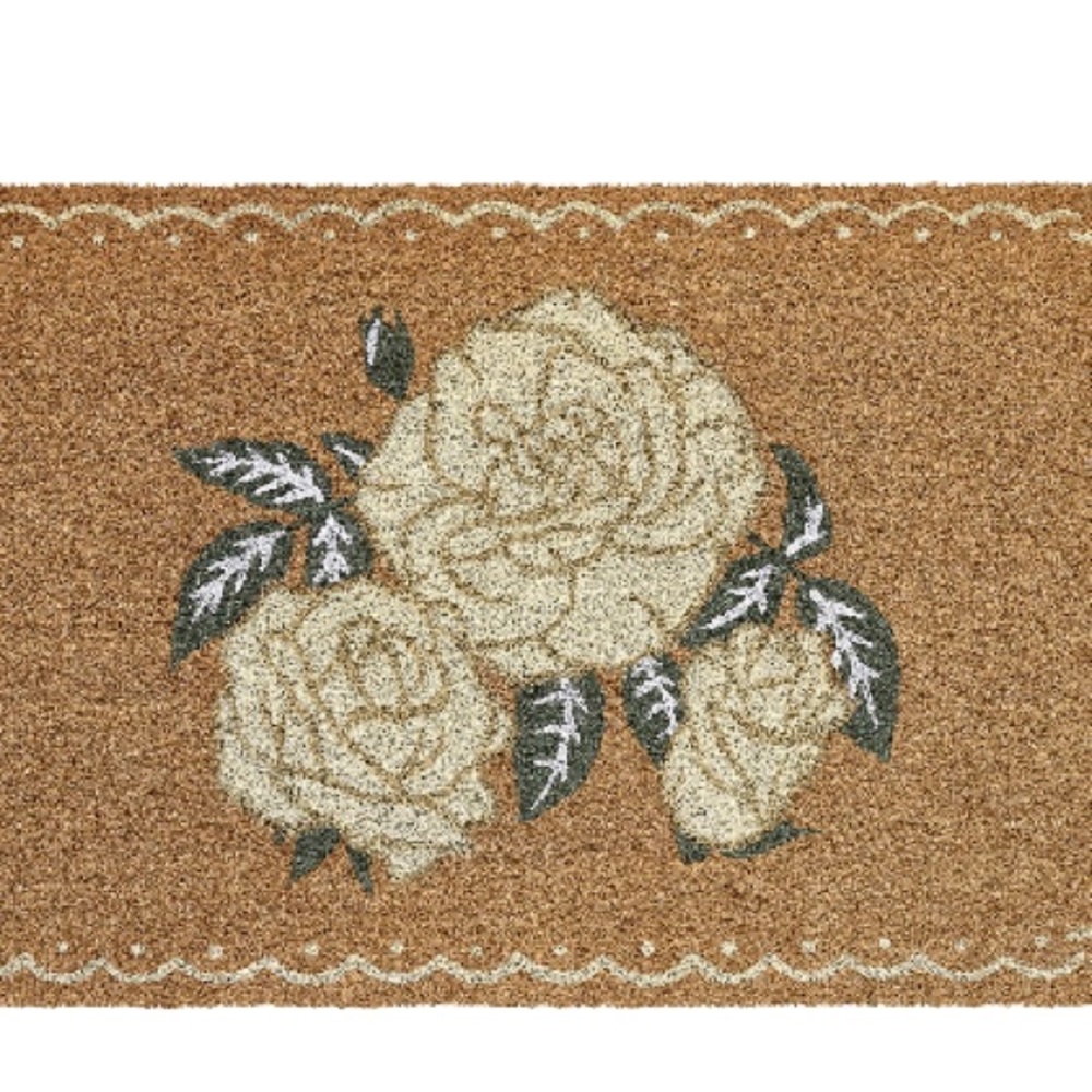 My Texas House Multi Dainty Rose Outdoor Coir Mat, 30"x 48"